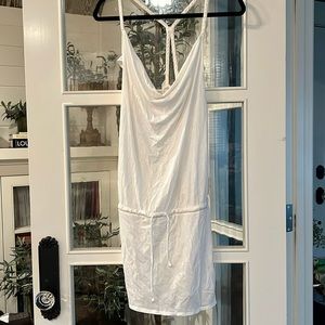 Converse White Short Skater Dress Swimsuit Cover